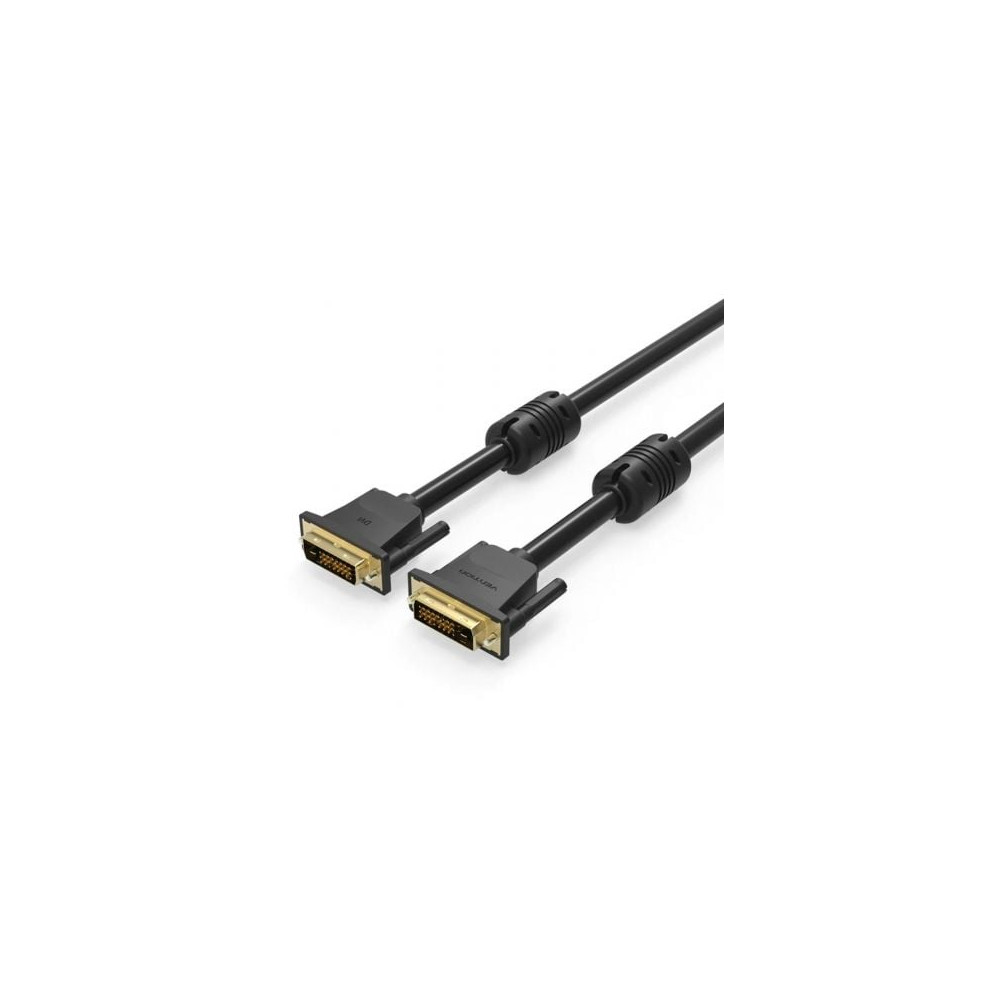 Cable DVI Vention EAABG/ DVI-D Macho - DVI-D Macho/ 1.5m/ Negro | VGA/DVI/DisplayPort
