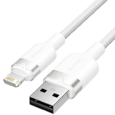 Cable USB Lightning Vention LANWF/ USB Macho - Lightning Macho/ 480Mbps/ 1m/ Blanco | Lightning