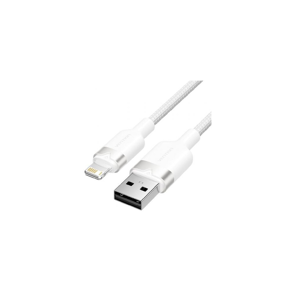 Cable USB Lightning Vention LANWF/ USB Macho - Lightning Macho/ 480Mbps/ 1m/ Blanco | Lightning