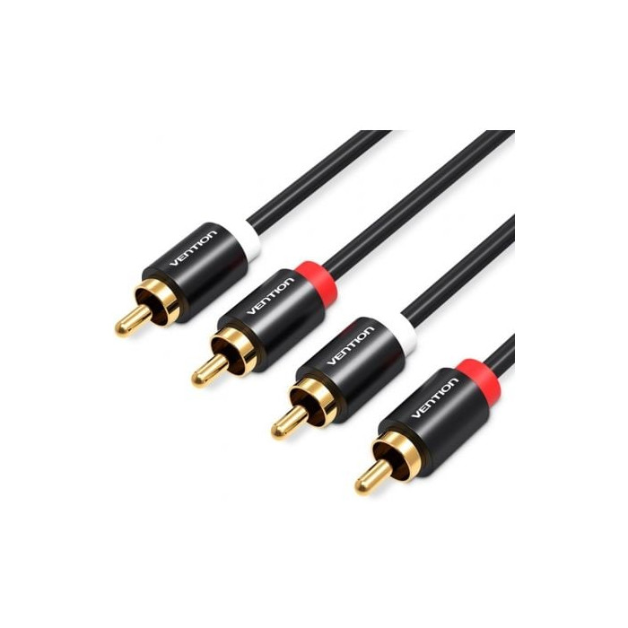Cable Estéreo Vention VAB-R06-B300/ 2x RCA Macho - 2x RCA Macho/ 3m/ Negro | Audio