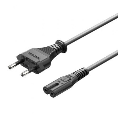 Cable Alimentación Forma 8 Vention ZCLBAC/ CEE7/16 Macho - C7 Hembra/ 1.8m | Alimentación y Datos
