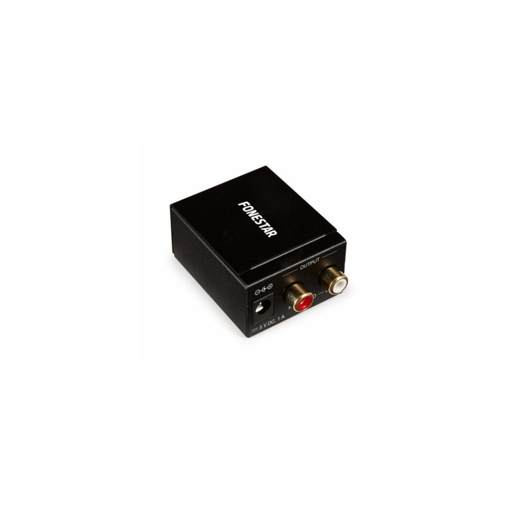 Convertidor de Audio Fonestar FO-37DA/ Entrada Toslink y RCA/ Salida 2x RCA | Audio