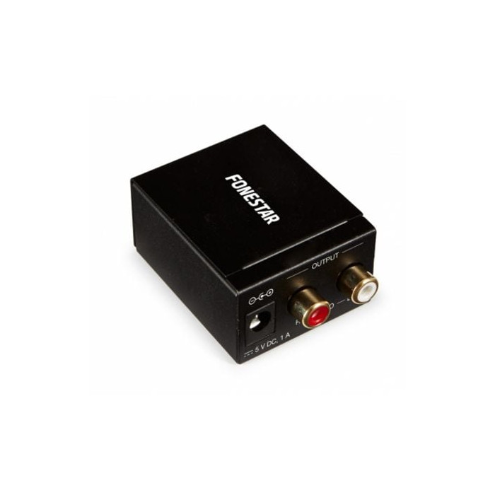 Convertidor de Audio Fonestar FO-37DA/ Entrada Toslink y RCA/ Salida 2x RCA | Audio