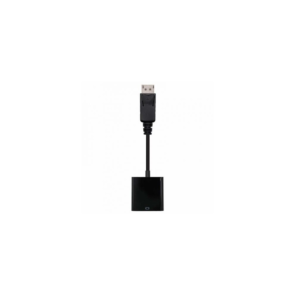 Conversor Nanocable 10.16.0602/ DisplayPort Macho - VGA Hembra/ 15cm/ Negro | VGA/DVI/DisplayPort