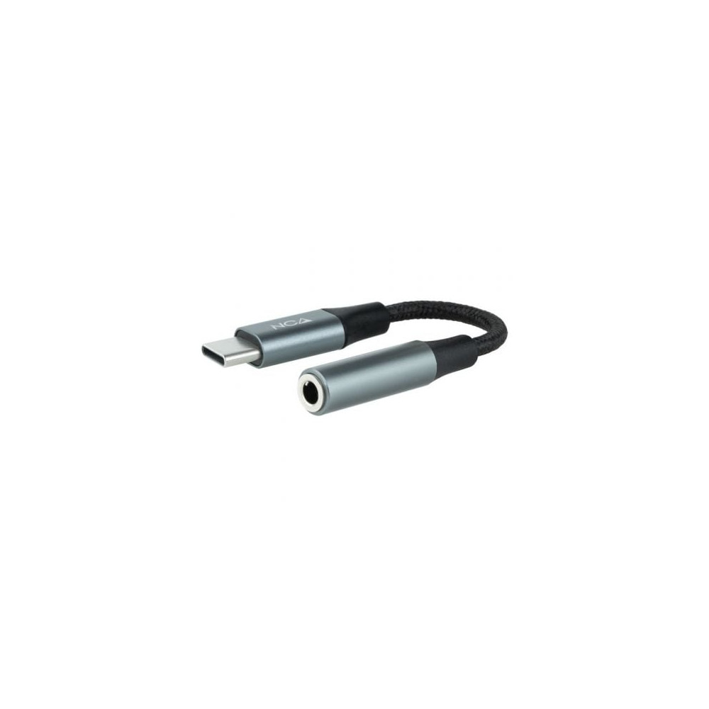 Conversor USB Tipo-C Nanocable 10.24.1204/ USB Tipo-C Macho - Jack 3.5 Hembra | Audio