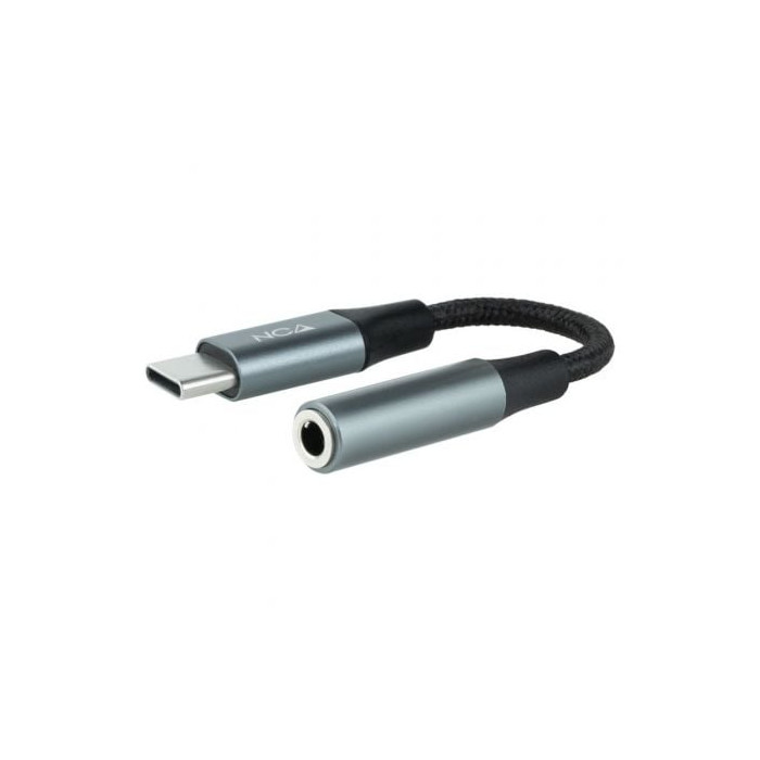 Conversor USB Tipo-C Nanocable 10.24.1204/ USB Tipo-C Macho - Jack 3.5 Hembra | Audio
