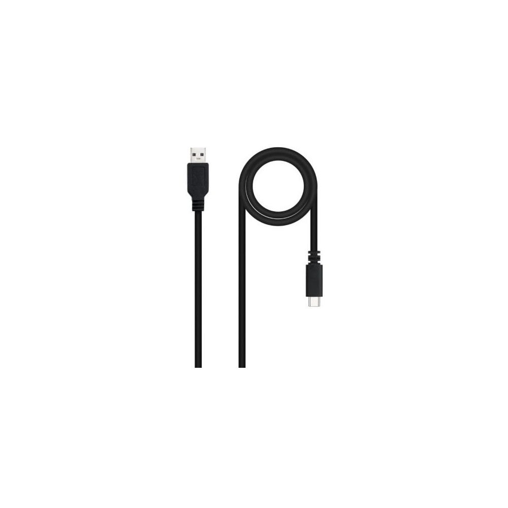 Cable USB 2.0 Nanocable 10.01.2101-L150/ USB Tipo-C Macho - USB Macho/ 480Mbps/ 1.5m/ Negro | USB