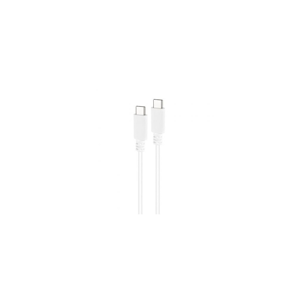 Cable USB 2.0 Tipo-C Nanocable 10.01.2301-L150-W/ USB Tipo-C Macho - USB Tipo-C Macho/ 480Mbps/ 1.5m/ Blanco | USB-C