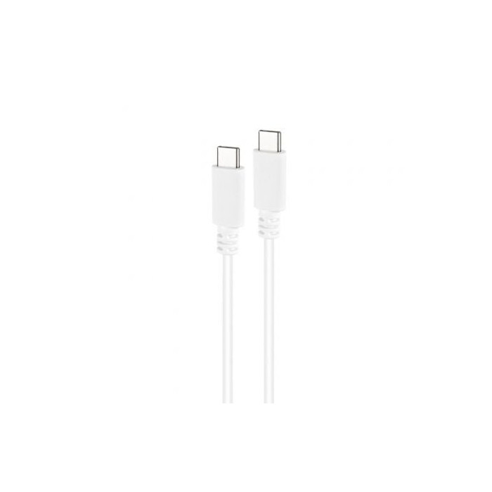 Cable USB 2.0 Tipo-C Nanocable 10.01.2301-L150-W/ USB Tipo-C Macho - USB Tipo-C Macho/ 480Mbps/ 1.5m/ Blanco | USB-C
