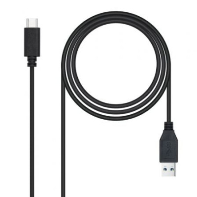 Cable USB 3.1 Tipo-C Nanocable 10.01.4002/ USB Tipo-C Macho - USB Macho/ 10Gbps/ 2m/ Negro | USB