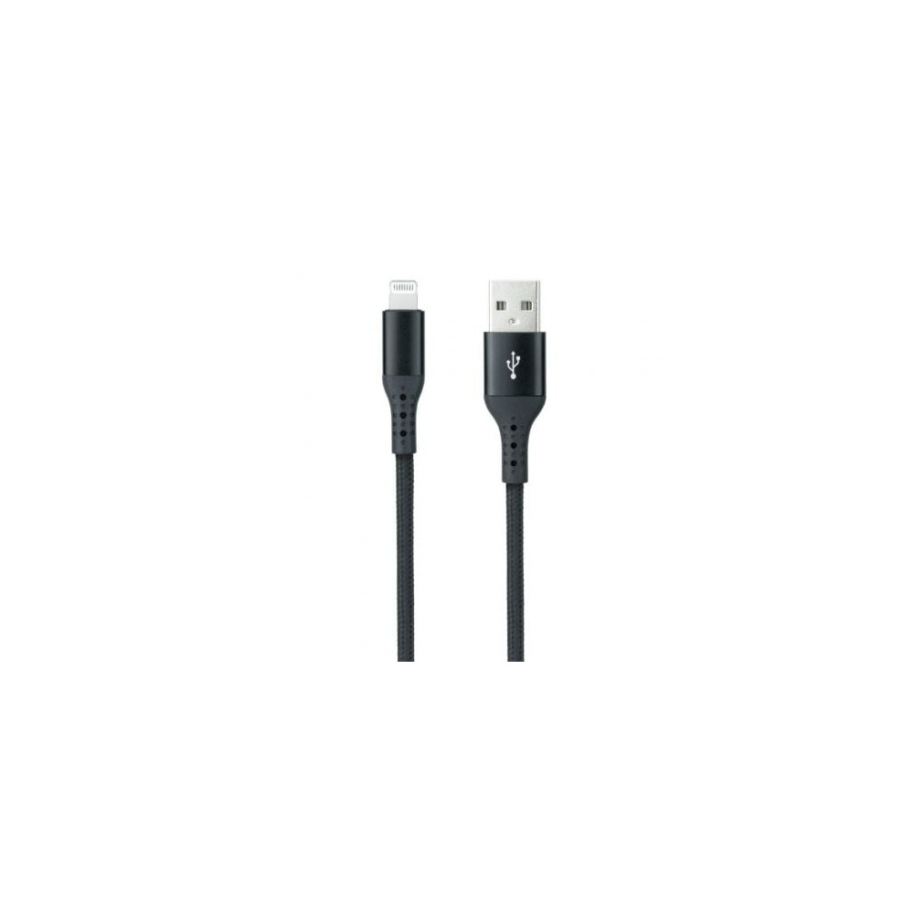 Cable USB 2.0 Lightning Nanocable 10.10.0401-COBK/ USB Macho - Lightning Macho/ 1m/ Negro | Lightning