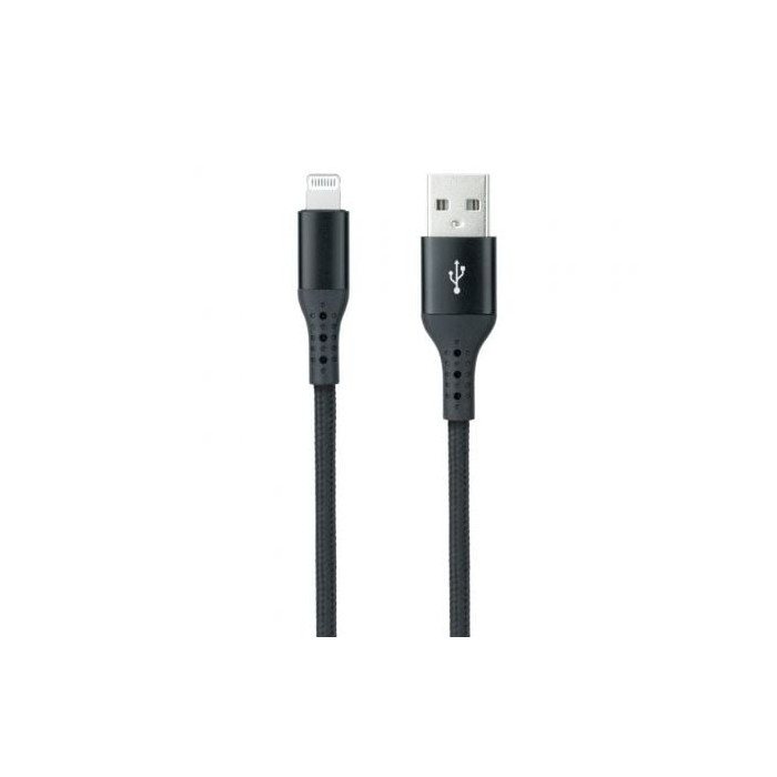 Cable USB 2.0 Lightning Nanocable 10.10.0401-COBK/ USB Macho - Lightning Macho/ 1m/ Negro | Lightning