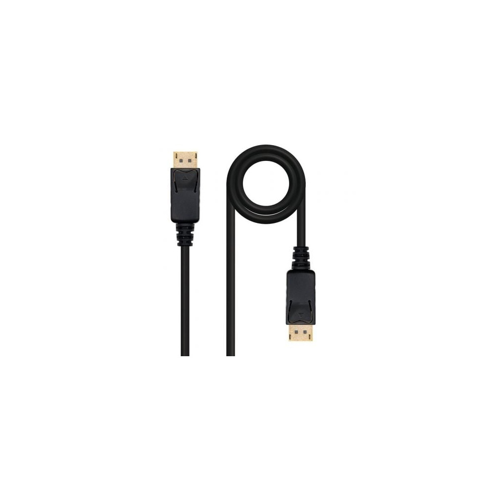 Cable DisplayPort 1.2 4K Nanocable 10.15.2303/ DisplayPort Macho - DisplayPort Macho/ 3m/ Negro | VGA/DVI/DisplayPort