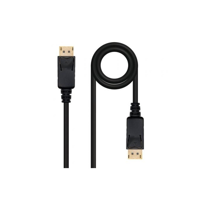 Cable DisplayPort 1.2 4K Nanocable 10.15.2303/ DisplayPort Macho - DisplayPort Macho/ 3m/ Negro | VGA/DVI/DisplayPort