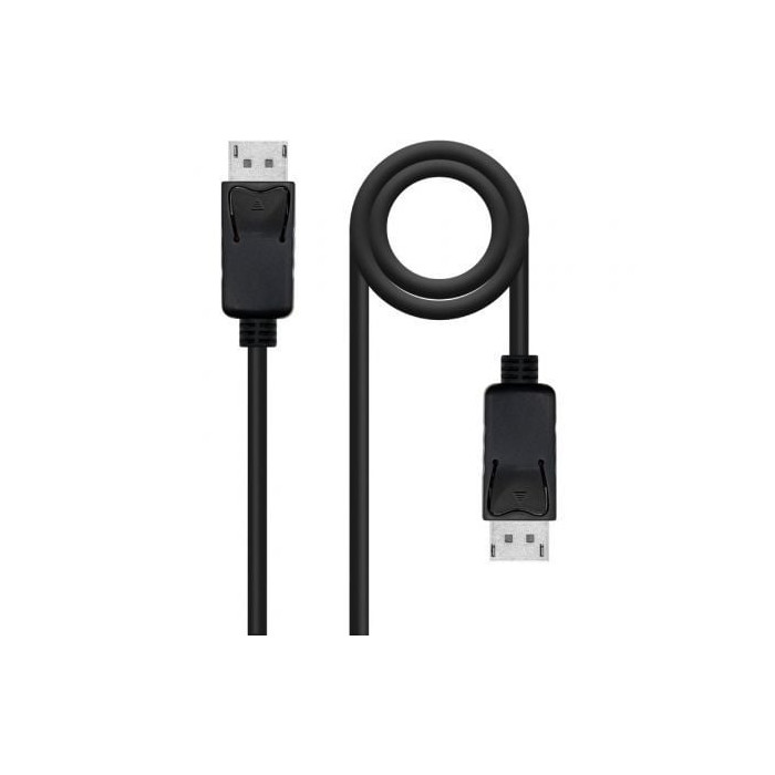Cable DisplayPort Nanocable 10.15.2702/ DisplayPort Macho - DisplayPort Macho/ 2m/ Negro | VGA/DVI/DisplayPort