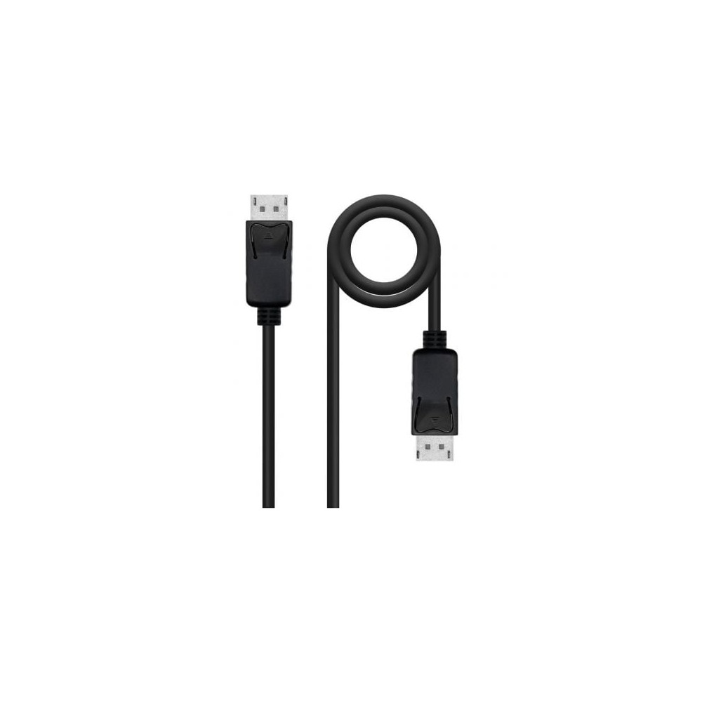 Cable DisplayPort 1.4 8K Nanocable 10.15.2801-L150/ DisplayPort Macho - DisplayPort Macho/ 1.5m/ Certificado/ Negro | VGA/DVI/Di