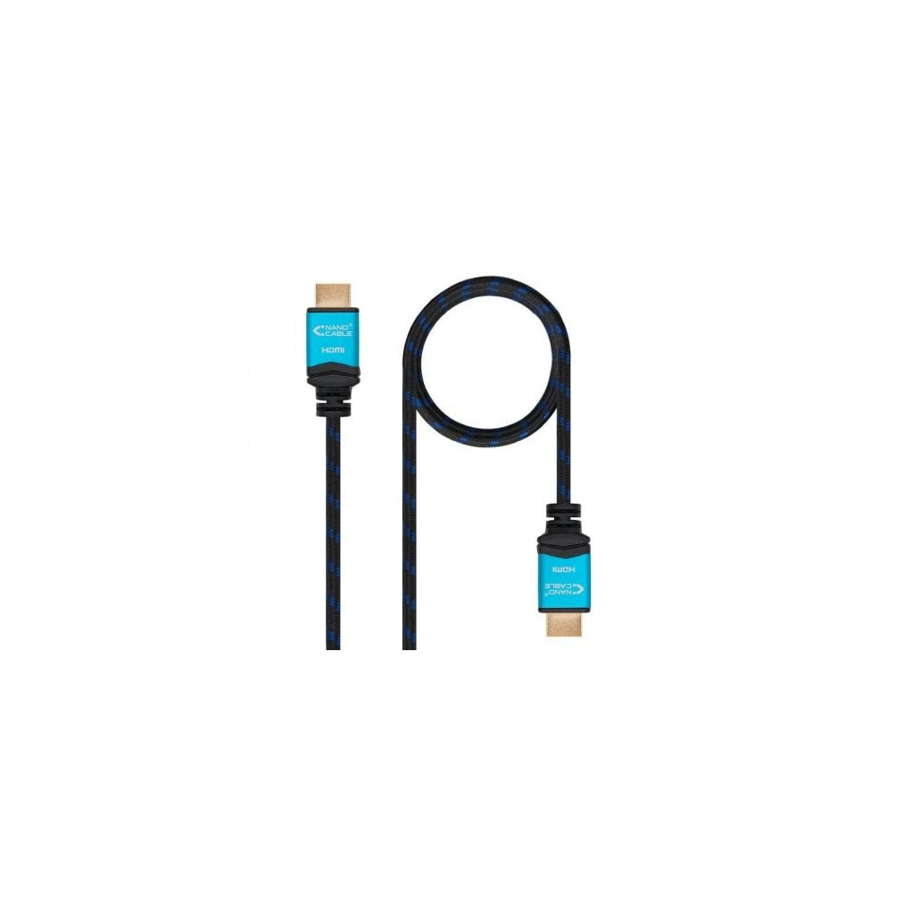 Cable HDMI 2.0 4K Nanocable 10.15.3707/ HDMI Macho - HDMI Macho/ 7m/ Negro/ Azul | HDMI