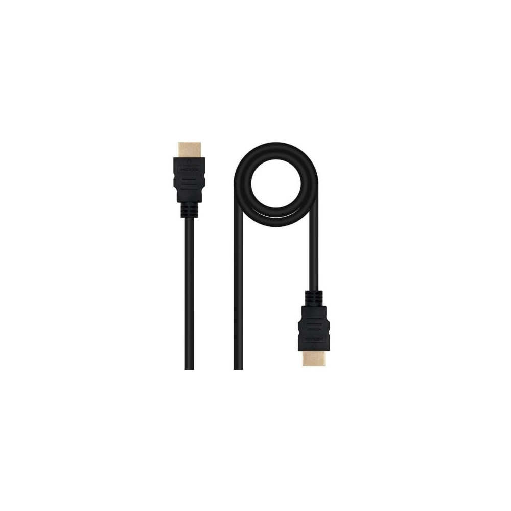 Cable HDMI 2.0 4K Nanocable 10.15.3803/ HDMI Macho - HDMI Macho/ 3m/ Negro | HDMI
