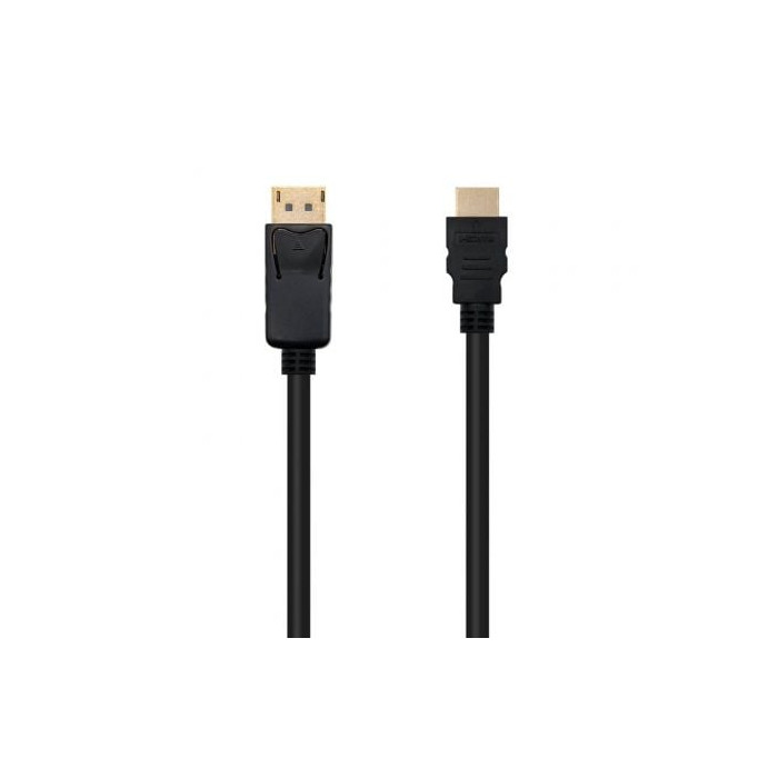 Cable Conversor Nanocable 10.15.4300/ Displayport Macho - HDMI Macho/ 50cm/ Negro | HDMI