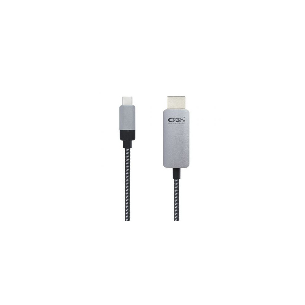 Cable Conversor Nanocable 10.15.5103/ USB Tipo-C Macho - HDMI Macho/ 3m/ Negro | HDMI