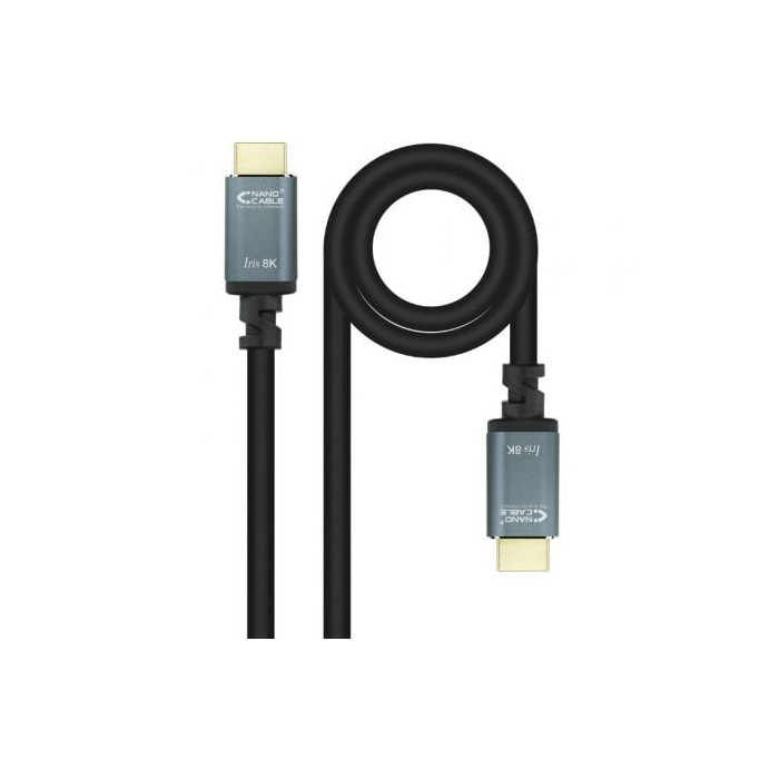 Cable HDMI 2.1 IRIS 8K Nanocable 10.15.8005/ HDMI Macho - HDMI Macho/ 5m/ Negro | HDMI