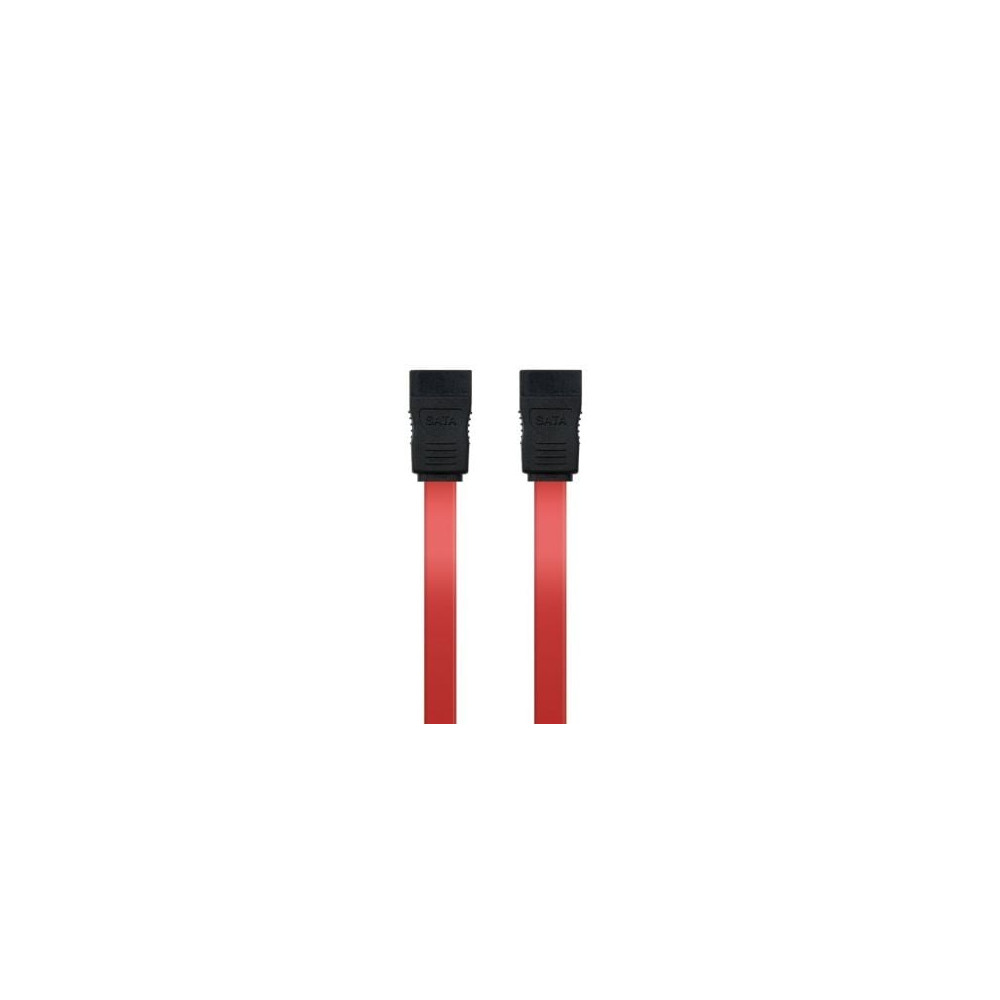 Cable SATA Nanocable 10.18.0101-OEM/ SATA Hembra - SATA Hembra/ 50cm/ Rojo | Alimentación y Datos