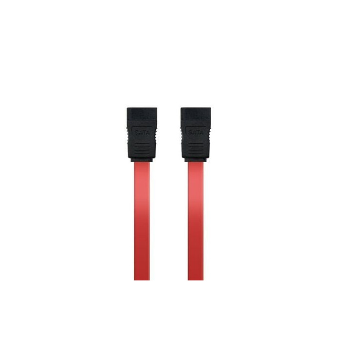 Cable SATA Nanocable 10.18.0101-OEM/ SATA Hembra - SATA Hembra/ 50cm/ Rojo | Alimentación y Datos
