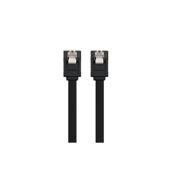 Cable SATA III Nanocable 10.18.1001-BK/ 50cm/ Negro | Alimentación y Datos