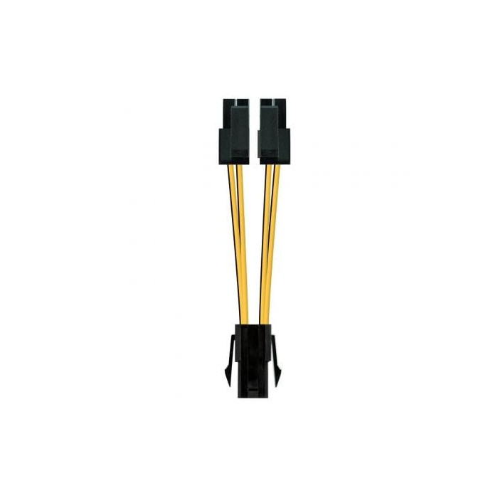 Cable de Alimentación Microprocesador Nanocable 10.19.1401/ Molex -4+4 PIN Macho - Molex 4 PIN Hembra/ 15cm | Alimentación y Dat