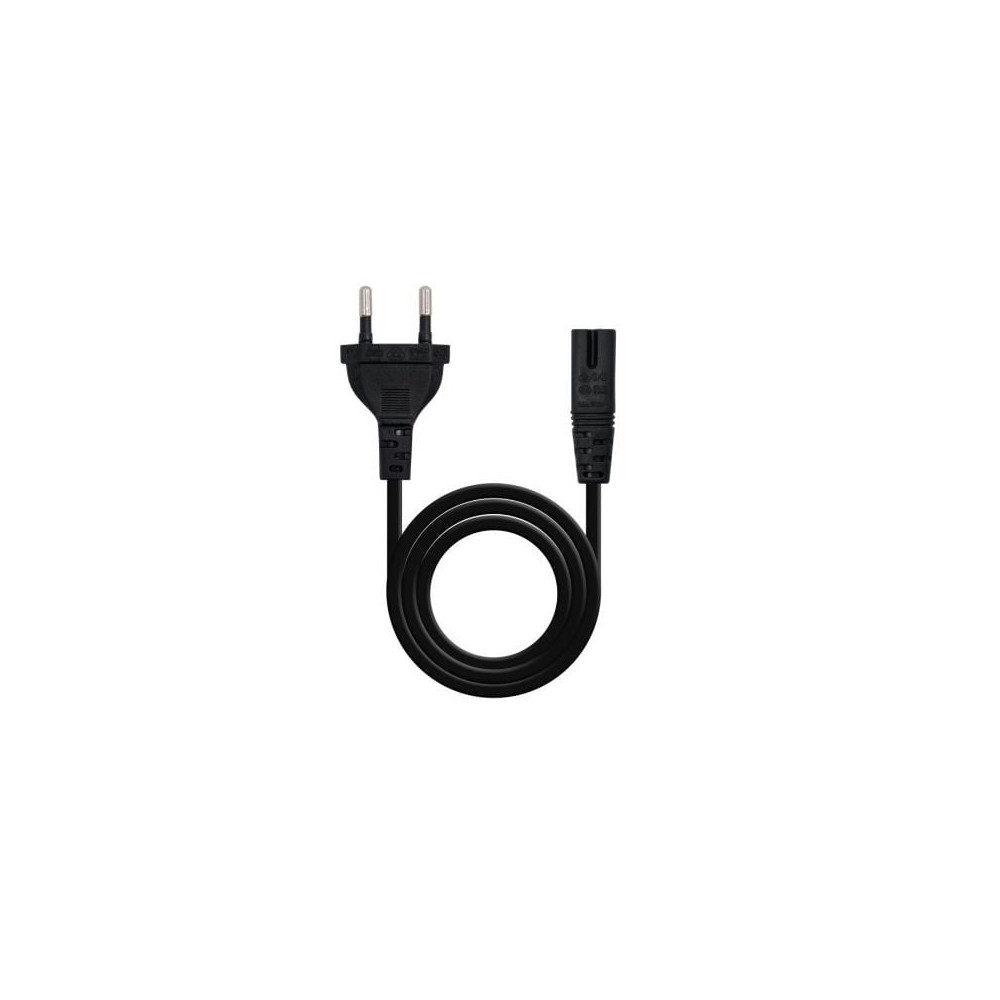 Cable Alimentación Forma 8 Nanocable 10.22.0402/ CEE7/16 Macho - C7 Hembra/ 1.5m/ Negro | Alimentación y Datos