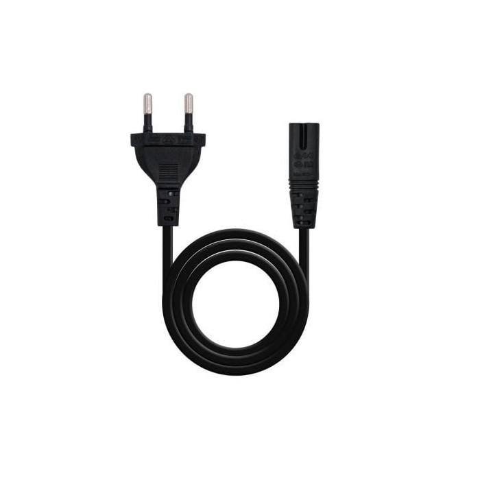 Cable Alimentación Forma 8 Nanocable 10.22.0402/ CEE7/16 Macho - C7 Hembra/ 1.5m/ Negro | Alimentación y Datos