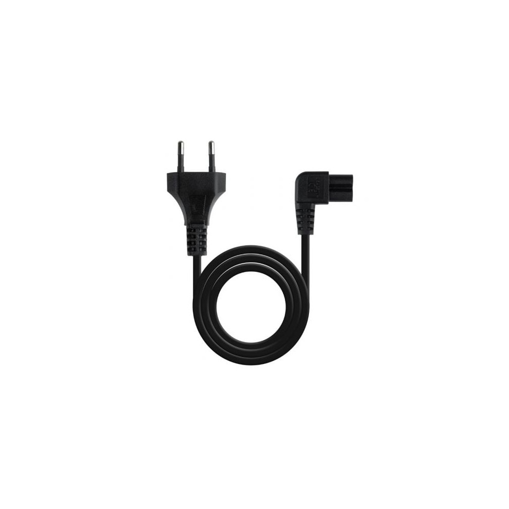 Cable Alimentación Acodado Nanocable 10.22.0503/ CEE7/16 Macho - C7 Hembra/ 3m/ Negro | Alimentación y Datos