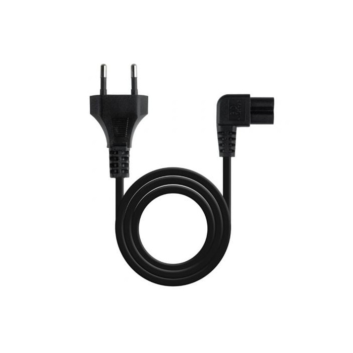 Cable Alimentación Acodado Nanocable 10.22.0503/ CEE7/16 Macho - C7 Hembra/ 3m/ Negro | Alimentación y Datos