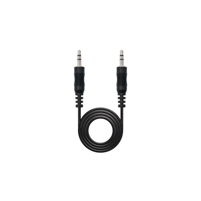 Cable Estéreo Nanocable 10.24.0103/ Jack 3.5 Macho - Jack 3.5 Macho/ 3m/ Negro | Audio