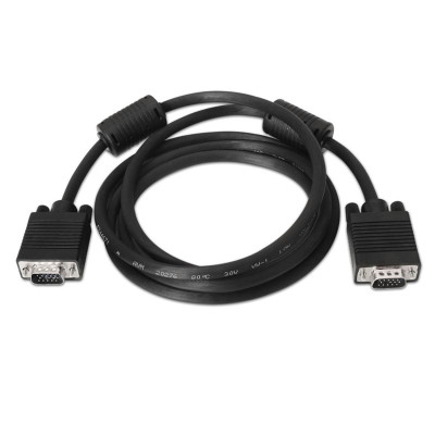 Cable SVGA Nanocable 10.15.0101/ VGA Macho - VGA Macho/ 1m/ Negro | VGA/DVI/DisplayPort