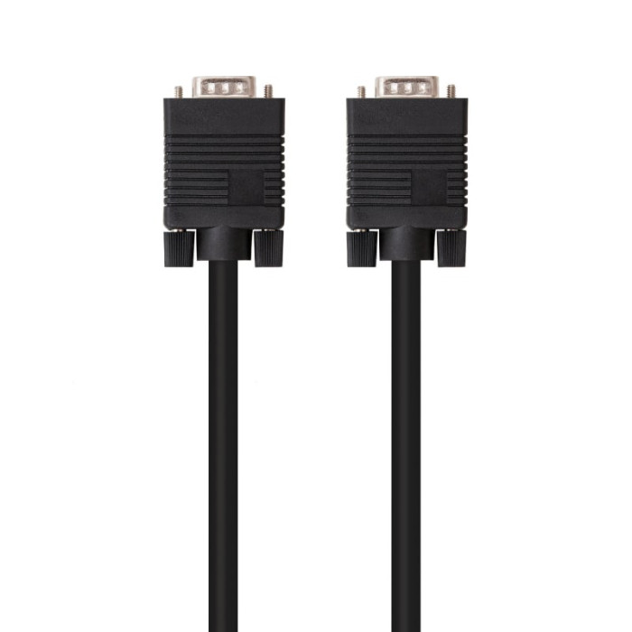 Cable SVGA Nanocable 10.15.1302/ VGA Macho - VGA Macho/ 1.8m/ Negro | VGA/DVI/DisplayPort
