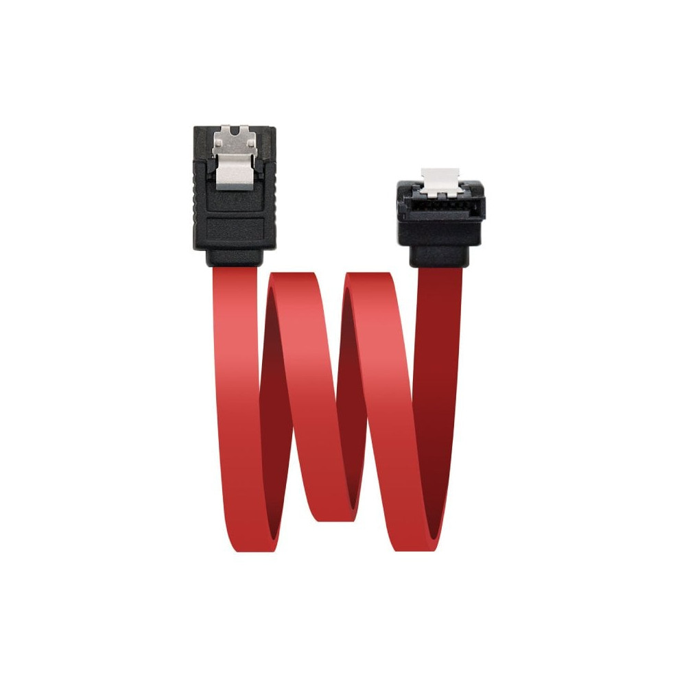 Cable SATA Nanocable 10.18.0301/ SATA Hembra - SATA Hembra/ 50cm/ Rojo | Alimentación y Datos
