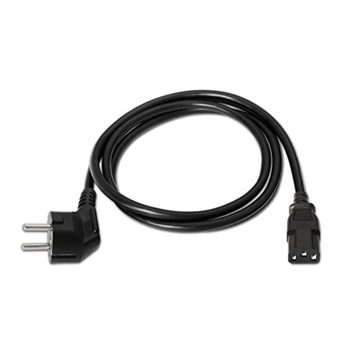 Cable Alimentación Nanocable 10.22.0102/ Schuko Macho - C13 Hembra/ 1.5m/ Negro | Alimentación y Datos