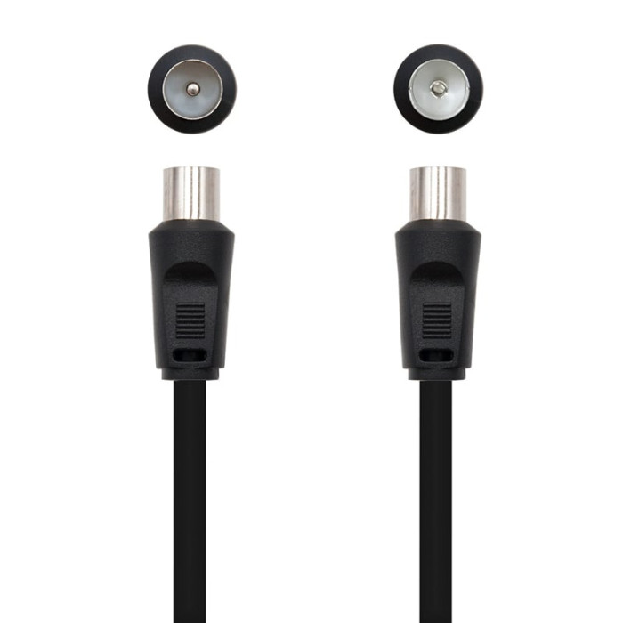 Cable de Antena TV Nanocable 10.26.0202/ 3C-2V Macho - 3C-2V Hembra | Euroconector y Antena