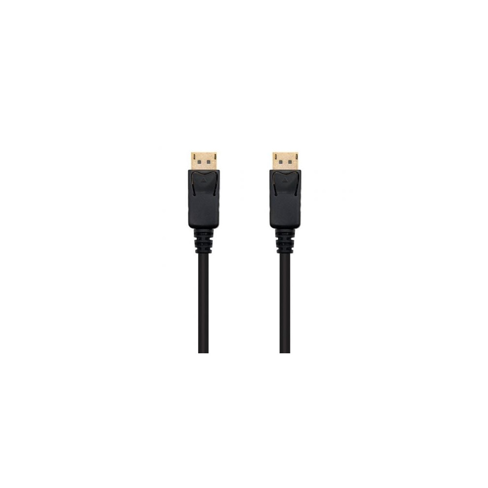 Cable DisplayPort 1.2 4K Nanocable 10.15.2300/ DisplayPort Macho - DisplayPort Macho/ 50cm/ Negro | VGA/DVI/DisplayPort