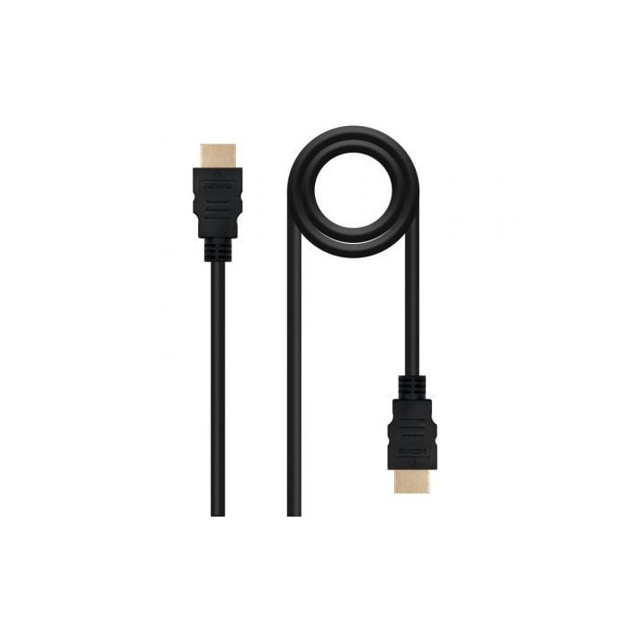 Cable HDMI 1.4 Nanocable 10.15.1700/ HDMI Macho - HDMI Macho/ 1m/ Negro | HDMI