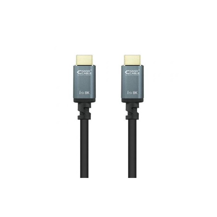Cable HDMI 2.1 8K Nanocable 10.15.8002/ HDMI Macho - HDMI Macho/ 2m/ Negro | HDMI