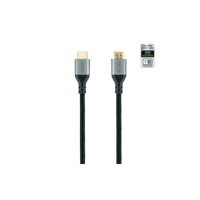 Cable HDMI 2.1 8K Nanocable 10.15.8102/ HDMI Macho - HDMI Macho/ 2m/ Certificado/ Negro | HDMI