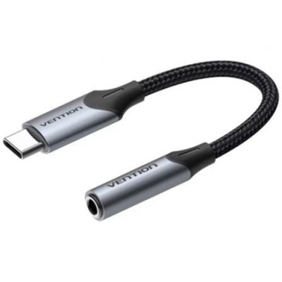 Conversor USB Tipo-C Vention BGJHA/ USB Tipo-C Macho - Jack 3.5 Hembra/ 10cm | Audio