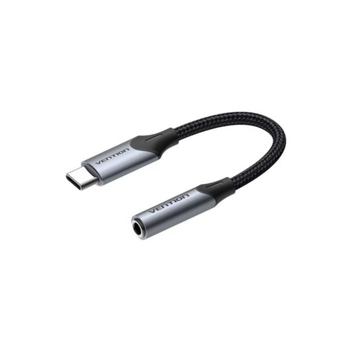 Conversor USB Tipo-C Vention BGJHA/ USB Tipo-C Macho - Jack 3.5 Hembra/ 10cm | Audio