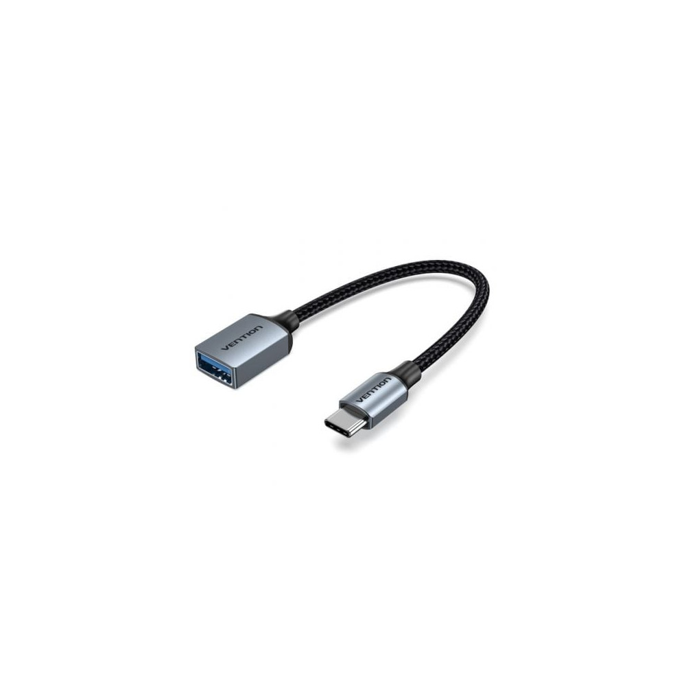 Cable USB 2.0 Tipo-C Vention CCXHB/ USB Tipo-C Macho - USB Hembra/ 15cm | USB
