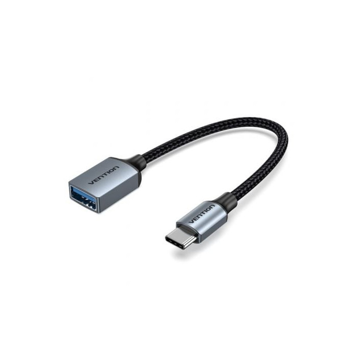 Cable USB 2.0 Tipo-C Vention CCXHB/ USB Tipo-C Macho - USB Hembra/ 15cm | USB