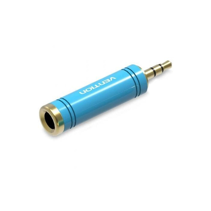 Adaptador Jack Vention VAB-S04-L/ Jack 3.5 Macho - Jack 6.5 Hembra/ Azul | Audio