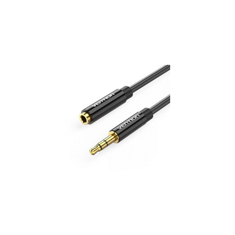 Cable Estéreo Vention BBZBD/ Jack 3.5 Macho - Jack 3.5 Hembra/ 50cm/ Negro | Audio