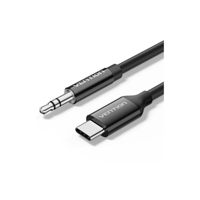 Cable Conversor Audio Vention BIFBF/ USB Tipo-C Macho - Jack 3.5 Macho/ 1m/ Gris | Audio